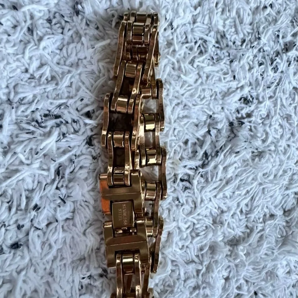 Biker 316L Stainless Steel Mens Bracelet 8” watchmaker Bracelet